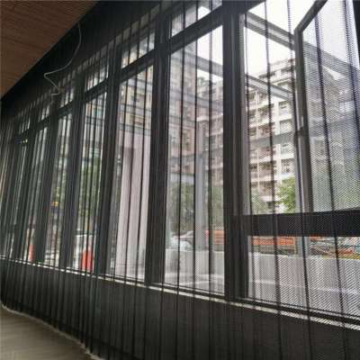 Colorful Hanging Metal Coil Drapery Metal Mesh Drapery Curtain For Partition